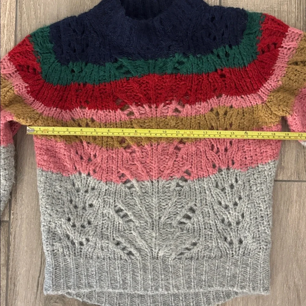 Multicolor Striped Women's Sweater - Picture 5 of 7